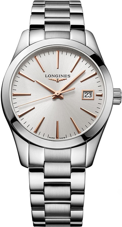 Longines Conquest Classic Ladies Three Hands 34mm Stainless Steel