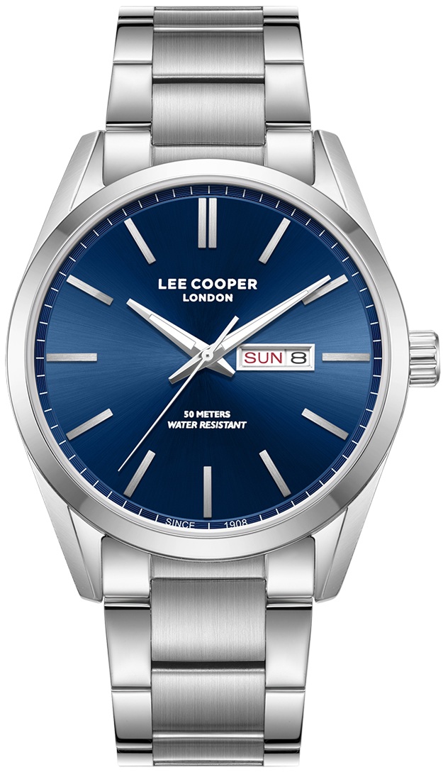 LEE COOPER Casual 42mm Silver Super Metal Bracelet LC08340.390