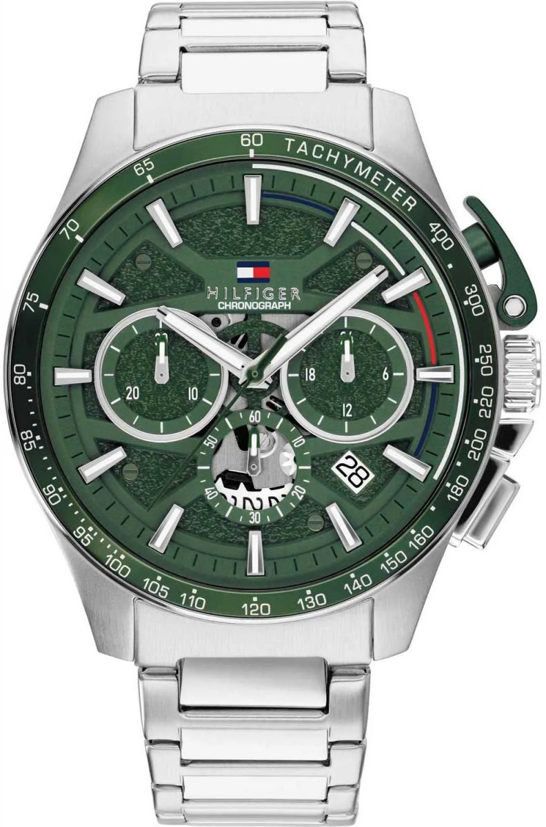 TOMMY HILFIGER Bank 44mm Stainless Steel Bracelet 1792293